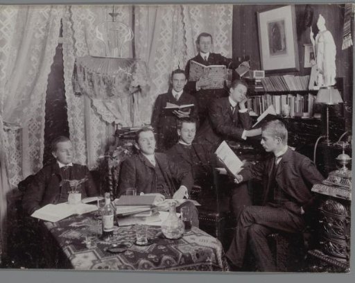 Portrait of students reading