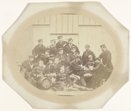 Group portrait of an unknown student society