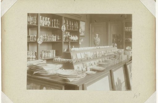 Showroom of the Rozenburg porcelain factory