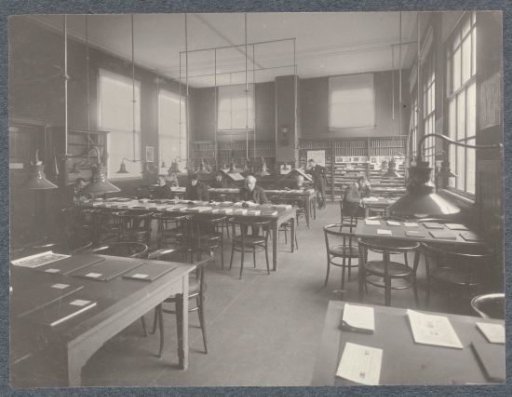 Interior of a reading room