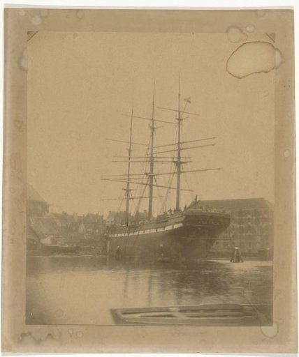 Ship 'Auguste' at yard in Amsterdam