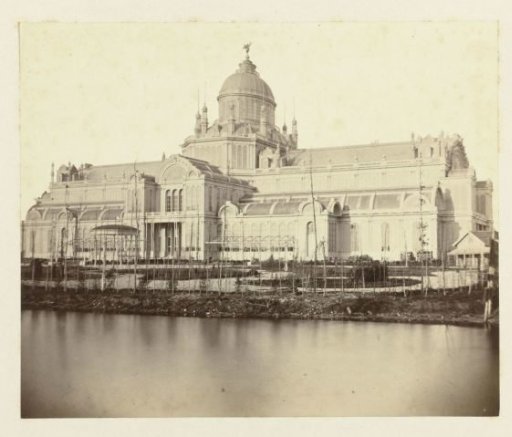 Paleis voor Volksvlijt shortly after completion in Amsterdam