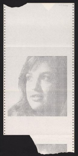 Computer-generated portrait of an unknown woman