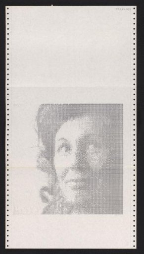 Computer-generated portrait of an unknown woman