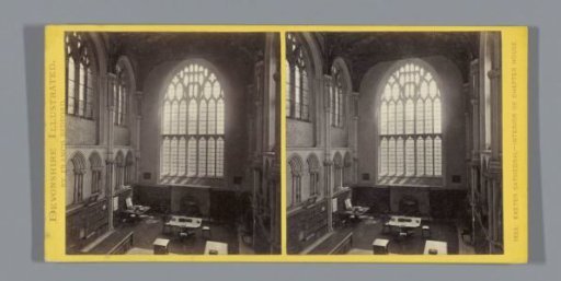Interior of the Chapter House of Exeter Cathedral