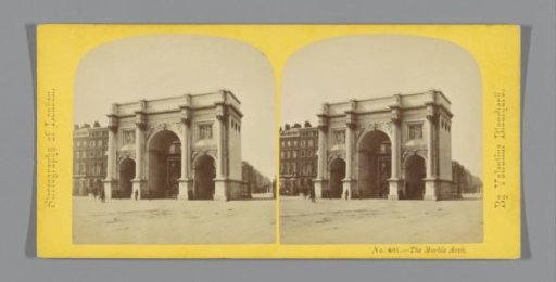 View of Marble Arch in London
