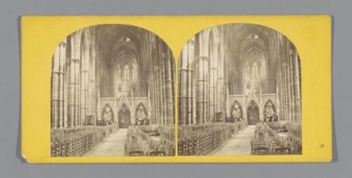 Interior of Westminster Abbey, with a view of the choir