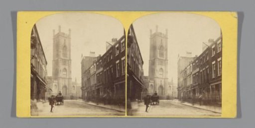 View of St Luke's Church at Liverpool