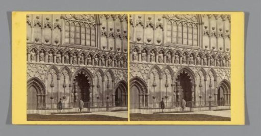 Facade of the Cathedral of Lichfield
