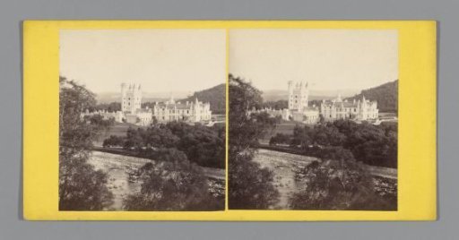 View of Balmoral Castle near Aberdeen