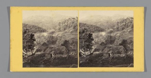 Stone huts near Gair Loch