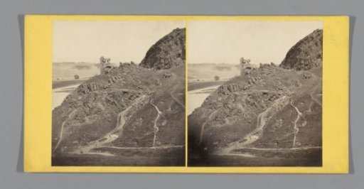 View of the ruins of St. Anthony's Chapel in Edinburgh