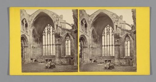 Interior of the Ruin of Melrose Abbey