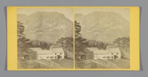 Building at Coniston, with a Mountain in the Background