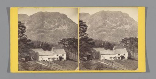 Building at Coniston, with a Mountain in the Background