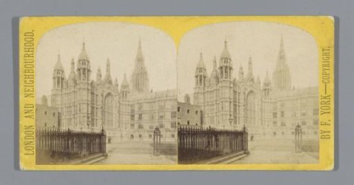View of the Palace of Westminster from the Poets' Corner of Westminster Abbey