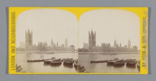 View of the Palace of Westminster, seen from the opposite side of the Thames
