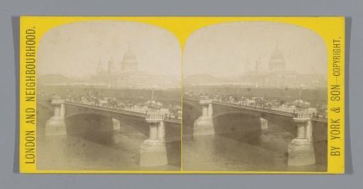 View of Blackfriars Bridge in London