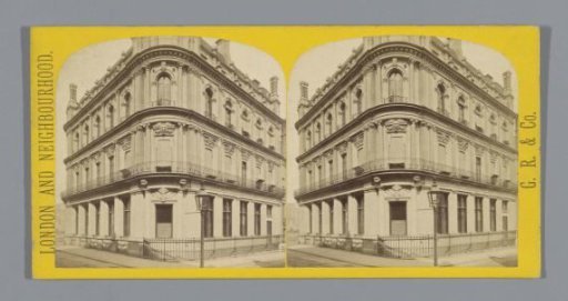 Facade of a bank building in London
