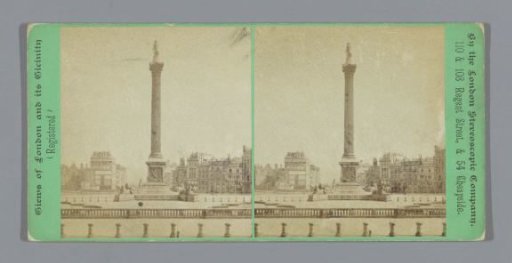 View of Trafalgar Square in London