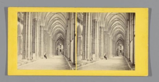Interior of the south aisle of Salisbury Cathedral