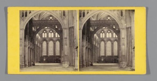 Interior of the transept of Salisbury Cathedral