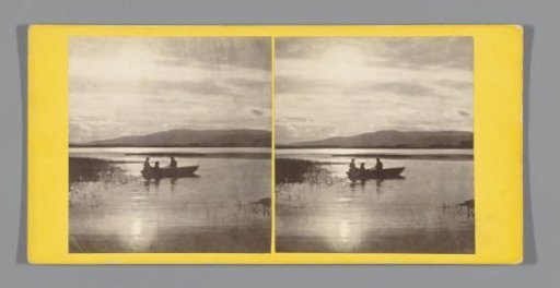 Rowing boat on a lake