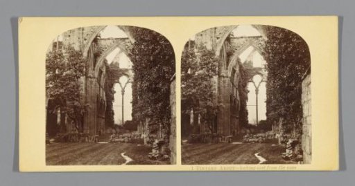 Tintern Abbey, seen in an easterly direction from the nave