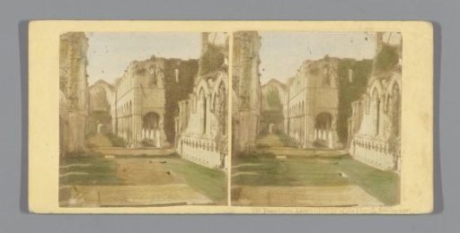 Interior of the ruins of Fountains Abbey