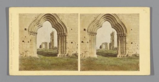 View of the ruins of Byland Abbey