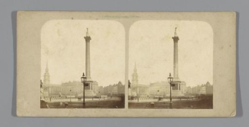 Nelson's Column on Trafalgar Square in London