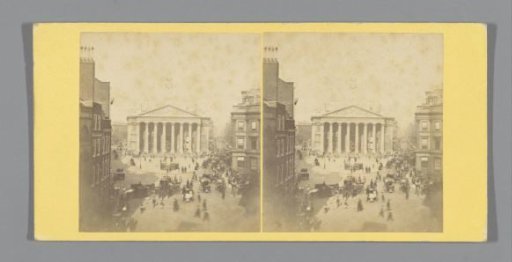 View of the Royal Exchange in London