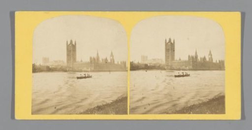 View of the Palace of Westminster over the Thames