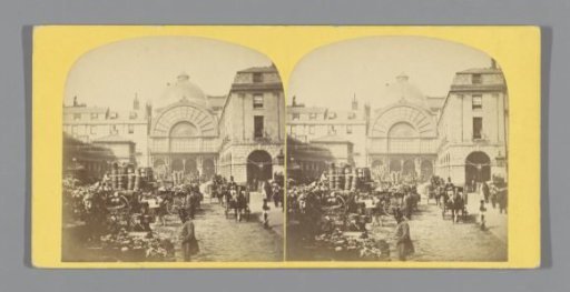 View of the Floral Hall in Covent Garden with Merchants