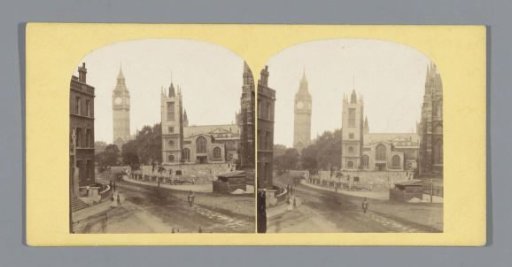 View of Saint Margaret's Church and Big Ben in London