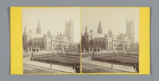 View of the Palace of Westminster in London