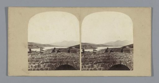 View of a bridge before Loch Doon