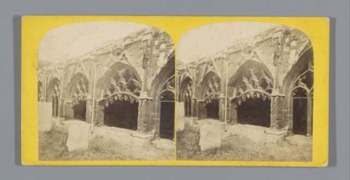 View of a cloister of Canterbury Cathedral