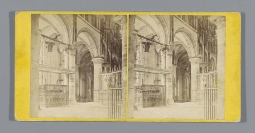 Interior of Canterbury Cathedral with the tomb of Edward of Woodstock
