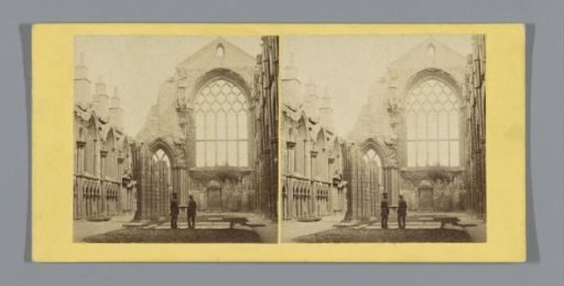 Interior of a chapel of the ruins of Holyrood Abbey