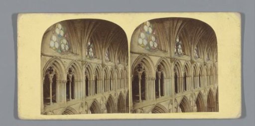 Interior of Lichfield Cathedral with view of the arches and windows