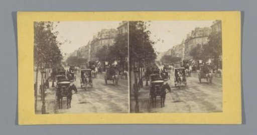 View of a boulevard in Paris