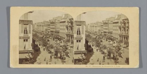 View of the Boulevard de Strasbourg at Paris