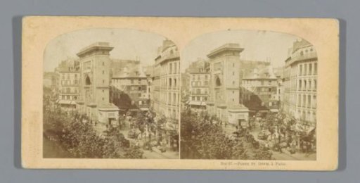 View of the Porte Saint-Denis at Paris