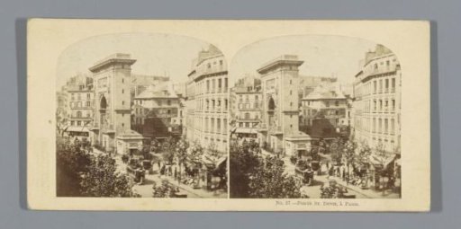 View of the Porte Saint-Denis at Paris
