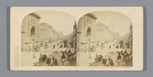 View of the Boulevard Saint-Denis at Paris