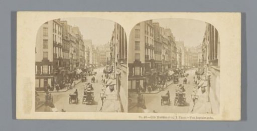 View of the Rue Montmartre at Paris