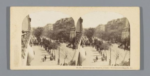 View of the Boulevard des Italiens at Paris
