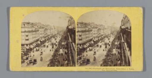 View of the Boulevard de Sébastopol in Paris