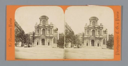 Front facade of the Église Saint-Gervais-Saint-Protais in Paris